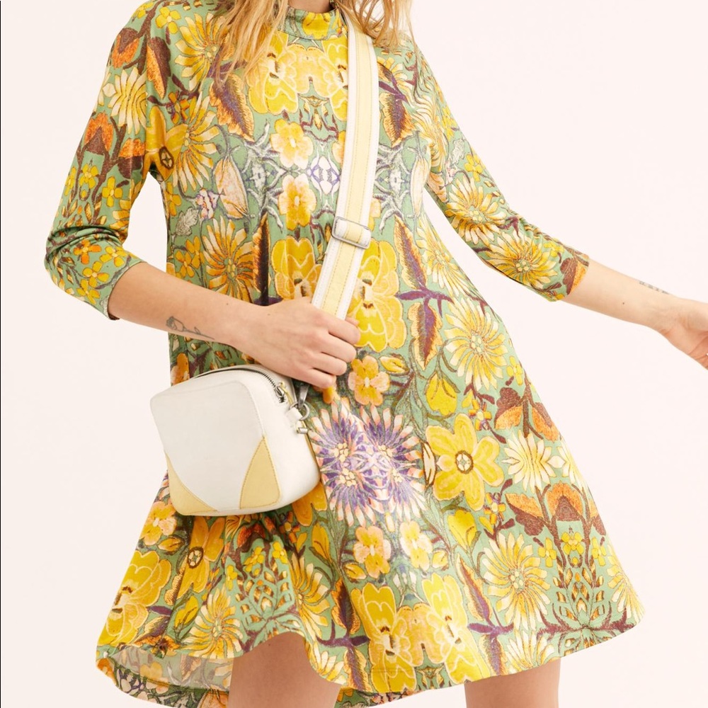 Free people floral swing dress